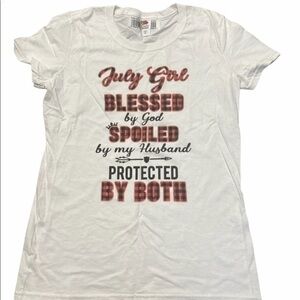 Women’s Size Small Graphic T-Shirt July T-Shirt